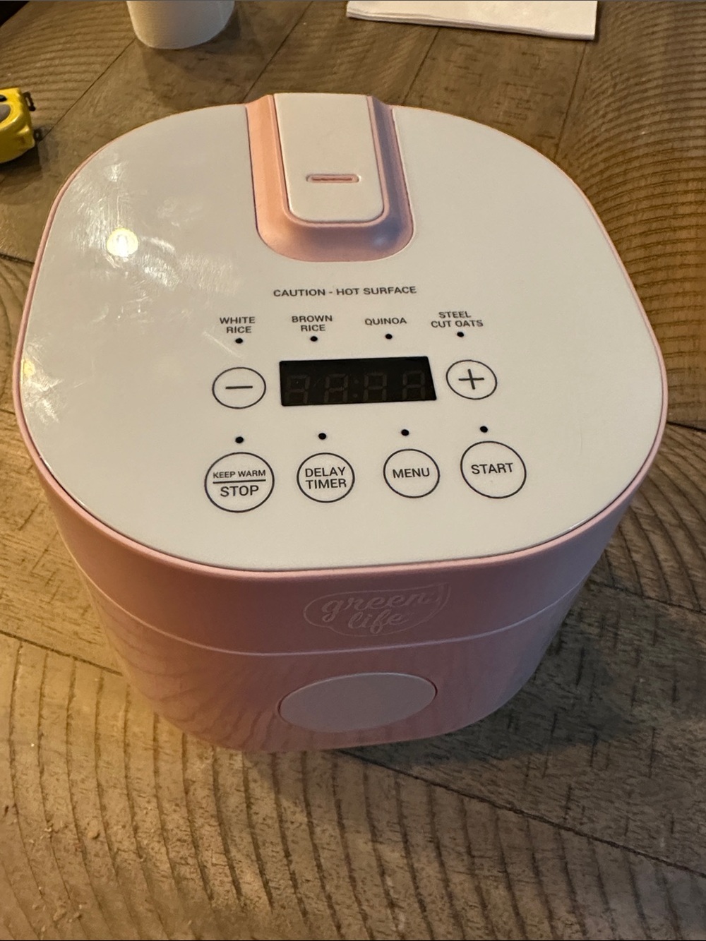 Pink Multi-Function Rice Cooker with Digital Controls - Picture 1 of 9